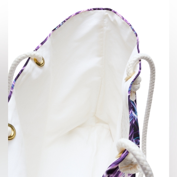 Original Design Electric Purple Psychedelic Weekender Bag - Picture 4 of 5